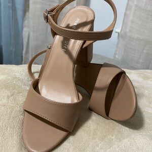 Madden Girl Tan Block Heel Sandals